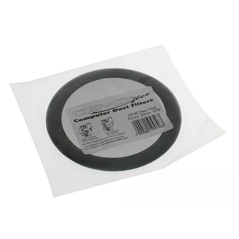 Tolmufilter DEMCiflex DF0015 arvutikorpustele, ümmargune 109 mm (must)