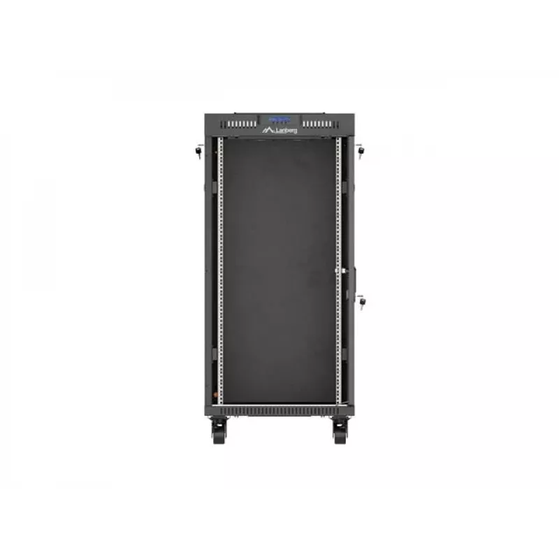 Freestanding rack cabinet LANBERG FF01-6624-12BL 24U 19 inch 600×600 mm, IP20, 1200 kg, must