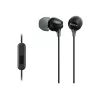 Sony MDR-EX15AP, juhtmega, 8 - 22000 Hz, kõned/muusika, 3 g, peakomplekt, must