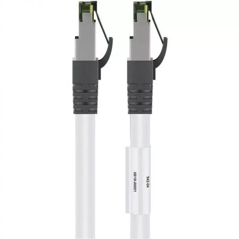 Wentronic 55127 - 5 M - Cat8.1 - S/FTP (S-STP) - RJ-45 - RJ-45 - valge
