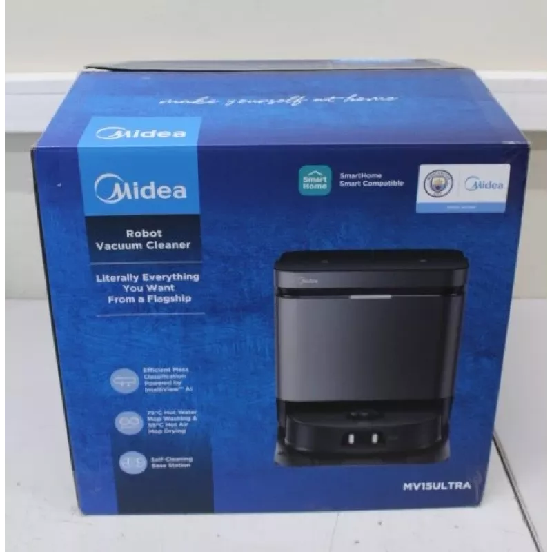 MÜÜDUD. Midea V15 Robot-tolmuimeja | MÜÜDUD. Midea Robot-tolmuimeja | V15 | Märg&Kuiv | 5200 mAh | Tolmumahutavus 3 L | 16200 Pa | Must | KASUTATUD, MÄÄRDUNUD, KRIIMUSTATUD