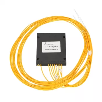 Fiiberoptiline PLC jaotur 1:8 Extralink SC/APC 2,0 mm 1,5 m G657A ABS-moodul (ilma pistikuteta)