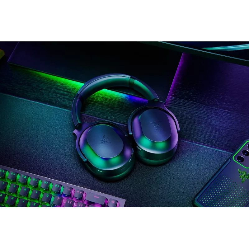 Razer Barracuda Pro Peakomplekt Juhtmega ja Juhtmevaba peavõru Mängimine USB Type-C Must