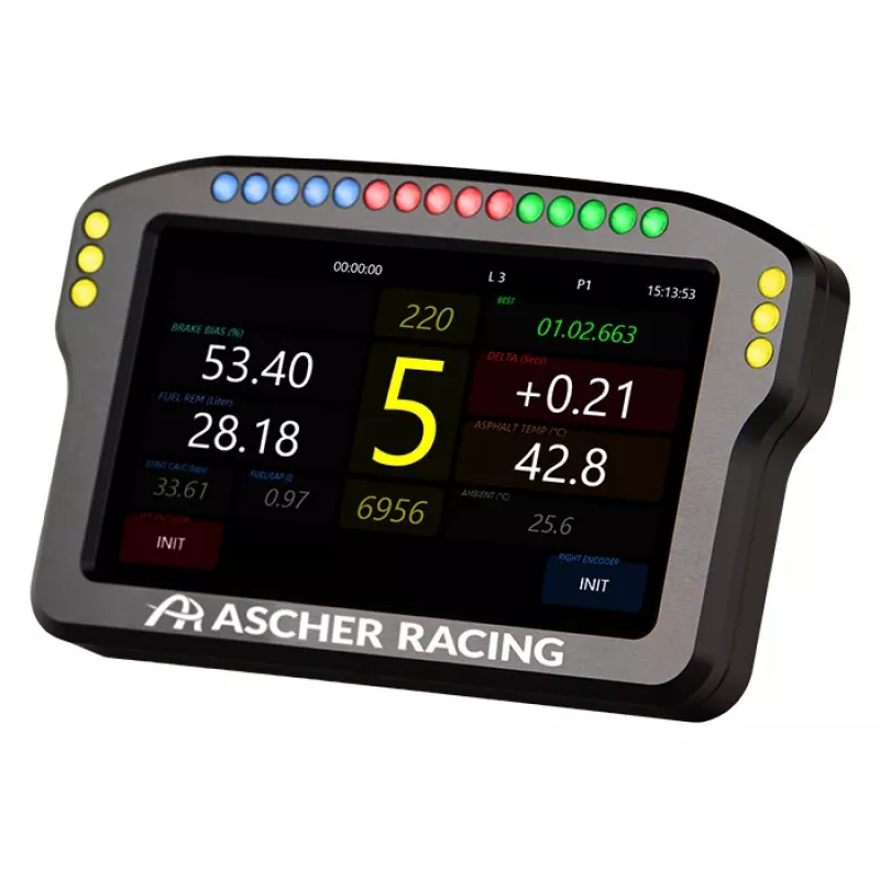 Rooli armatuurpaneel Ascher Racing 5-tolline mudel 76080029 sim racing ekraanidele