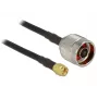 Koaksiaalkaabel CFD200 DeLOCK 89420 2,5 m SMA Must
