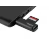 Kaardilugeja NATEC Scarab 2 USB 3.2 Gen 1 Type-A — MicroSD/SD tugi, 5000 Mbit/s, must