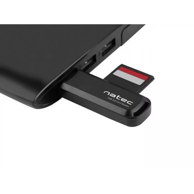 Kaardilugeja NATEC Scarab 2 USB 3.2 Gen 1 Type-A — MicroSD/SD tugi, 5000 Mbit/s, must
