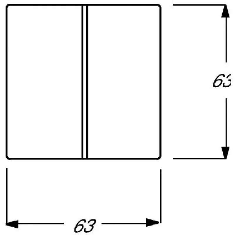 BUSCH JAEGER BJ 1785-84 Abdeckung f.Serien-Wechsel- Schalter future linear studioweiß