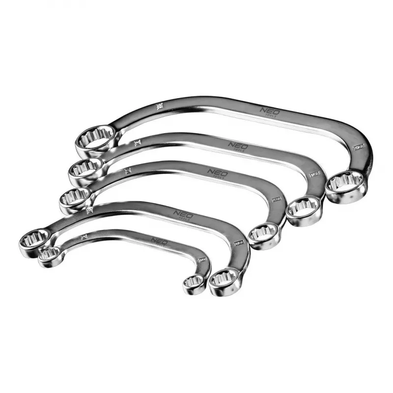 Võtmega rõngas NEO Tools TOP-09-176, suurused 17 mm ja 19 mm, kroomitud