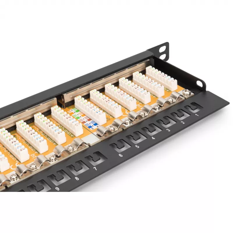 Patch Panel Digitus CAT 6 Class E High Density Shielded Must