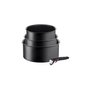 TEFAL Potikomplekt, 4 tk | L7649453 Ingenio Ultimate | 16/18/20 cm | Alumiinium | Must