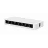 Haldamata kommutaator GEMBIRD NSW-G8-01 — 8× Gigabit Ethernet (10/100/1000), valge, DC 5V