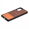man and wood telefonikohver Samsung Galaxy S20+ jaoks — pruun ruudumuster musta äärisega