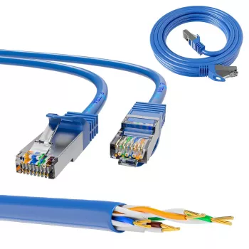 võrgukaabel Extralink LAN Patchcord Kat.6A RJ-45 Cat6a 5m Blue