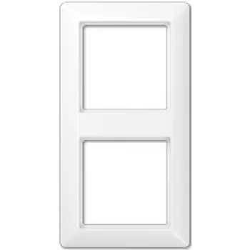 Seinale paigaldatav lülitiraam Jung AS 582 BF WW Valge, termoplast, 80,5×151,5 mm