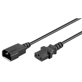 Microconnect PE040620 toitekaabel Must 2 m C13 pistikupesa C14 pistik