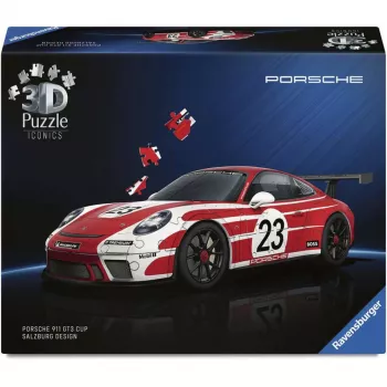 3D puzzle Ravensburger Porsche 911 “Salzburg Edition” – mudelikomplekt kollektsioneerimiseks (Ravensburger 12008038)