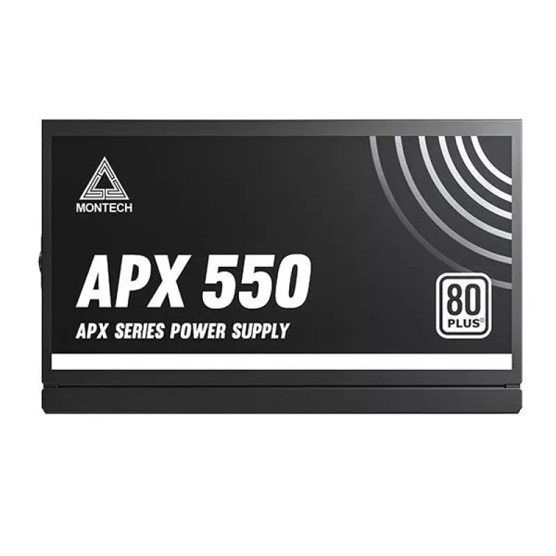 Montech APX550 toiteplokk 550 W 20+4 pin ATX ATX Must