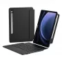 Klaviatuuriga ümbris puuteplaadiga Inateck N0064 Samsung Galaxy Tab S10 FE/S9 FE/S9 jaoks, must