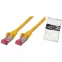Võrgukaabel ShiverPeaks BS75711-AY 1m Cat6a S/FTP kollane