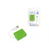 USB Hub LOGILINK UA0138 — 4‑port USB 2.0 hub, roheline, up to 480 Mbit/s