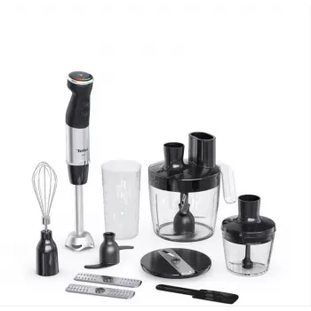 Tefal Quickchef+ HB67G830 blender 0,8 L saumikser 1000 W Must, Roostevaba teras