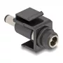 DeLOCK Keystone'i moodul DC 5,5 x 2,1 mm emane isasele must