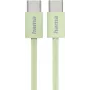 Hama riidest USB-kaabel USB 2.0 1 m USB C Roheline