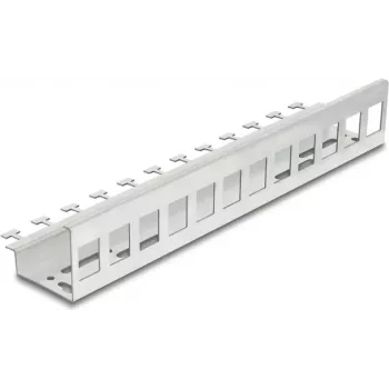 DELOCK Keystone Holder 12 Ports for DIN Rail and Hand Mounting (mudel 90631)
