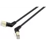 Renkforce RF-6071556 RJ45 võrgukaabel, patch-kaabel CAT 8.2 S/FTP 2.00 m must pistikukontaktid 360° pööratavad, nurga all kaabliväljund 1 tk (RF-6071556)
