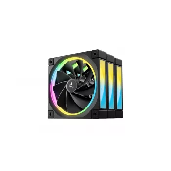 DeepCool FL12R 120mm ARGB korpusventilaatorid 3-pakk must