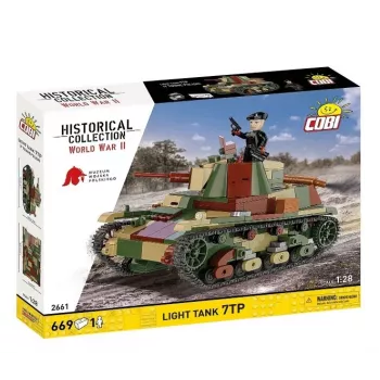 Cobi ehitusklotsid Kerge tank 7TP mudel, 669 osa, COBI-2661