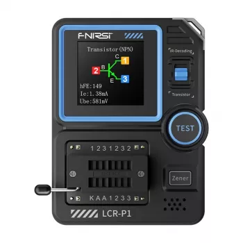 FNIRSI Multifunktsionaalne LCR-transistori, kondensaatori tester takistus 0.01-50Ω
