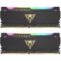 32 GB Patriot DIMM 3600 (2x 16 GB) Dual-Kit (schwarz, PVSR432G360C8K, Viper Steel RGB, INTEL XMP)