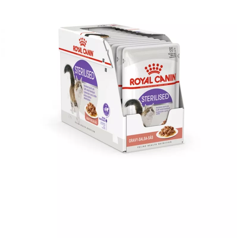 ROYAL CANIN FHN Sterilised kastmes - märg toit täiskasvanud kassidele - 12x85g