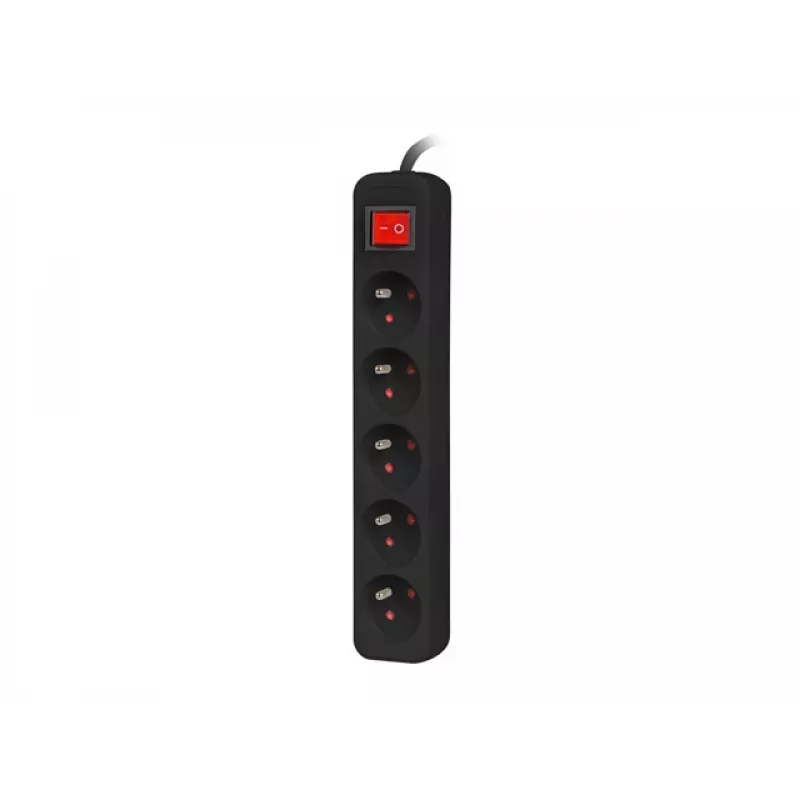 Pikendusjuhe Lanberg PS1-05E-0300-BK 3 m 5 pistikupesa Siseruumides Valge