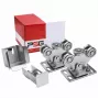 PSG 60.00P.70 lükkväravate käru komplekt 70x70x4 mm siinile