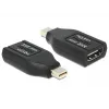 DeLOCK - Video- / Audio-adapter - HDMI - HDMI, 19-kontaktiline (W) - Mini DisplayPort (M) - (DisplayPort 1.1) - Must (65552)