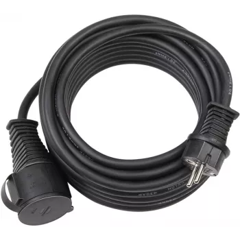 Brennenstuhl H07RN-F 3G1,5 - Toitepikenduskaabel (230 VAC) - CEE 7/7 (SCHUKO) (M) - CEE 7/7 (SCHUKO) (W) - 10,0m - Must (1167810)