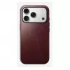 Mobiiltelefoni ümbris Nomad Modern Leather ümbris iPhone 17 Pro'le, nahk + TPU + PC, sobib 16 cm (6.3 tolli) ekraanile, Bordeaux