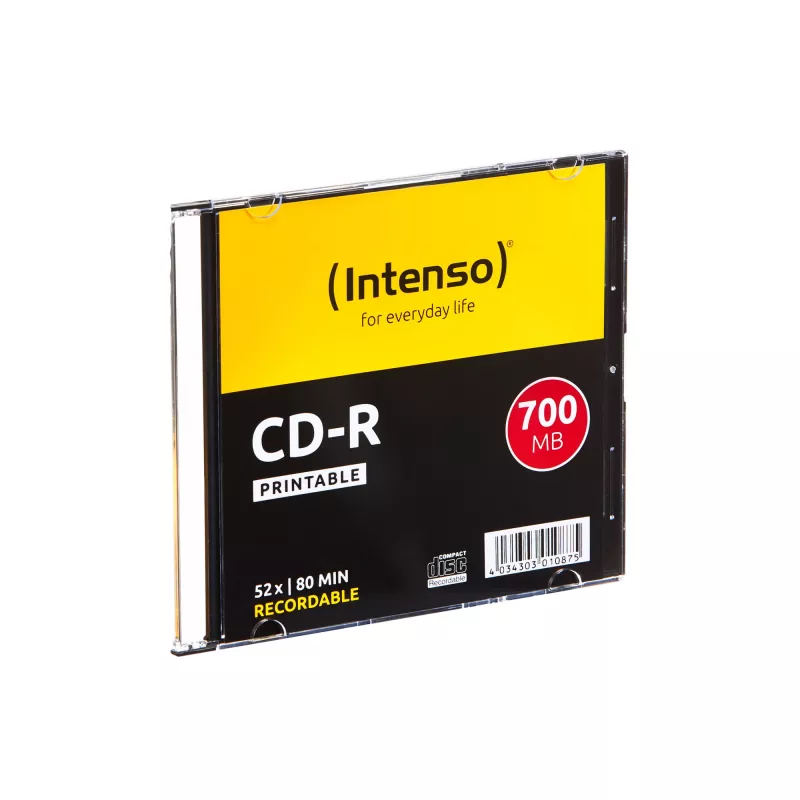 CD-R Intenso 1801622 700 MB 52x Printable 10 tk õhuke Case