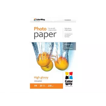 Foto paber läikiv Colorway PG230020A4 A4 valge