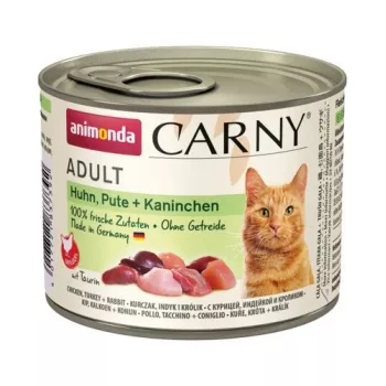 ANIMONDA Carny Adult Chicken, turkey, rabbit - märg kassitoit - 200g