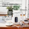Elektriline veekeetja Adler AD 1305WG — 1,7 l, 2200 W, klaas/plast, valge/kuldne/läbipaistev