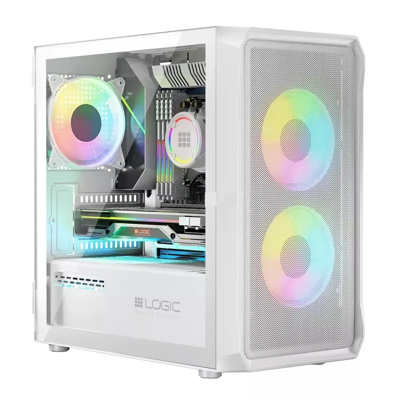 Logic PORTOS ARGB MINI USB 3.0 korpus valge