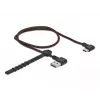 USB-kaabel DeLOCK EASY-USB 2.0 tüüp-A-pistik USB-C isasele 0,5 m must