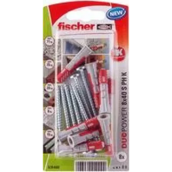 Fischer DuoPower 8 x 40 S PH K NV Seinaankur 40 mm 535480 1 Komplekt (535480)