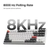 Mehaaniline 80% QWERTY klaviatuur Keychron Q3 Ultra 8K — Bluetooth ja juhtmega, RGB-taustvalgustus, must
