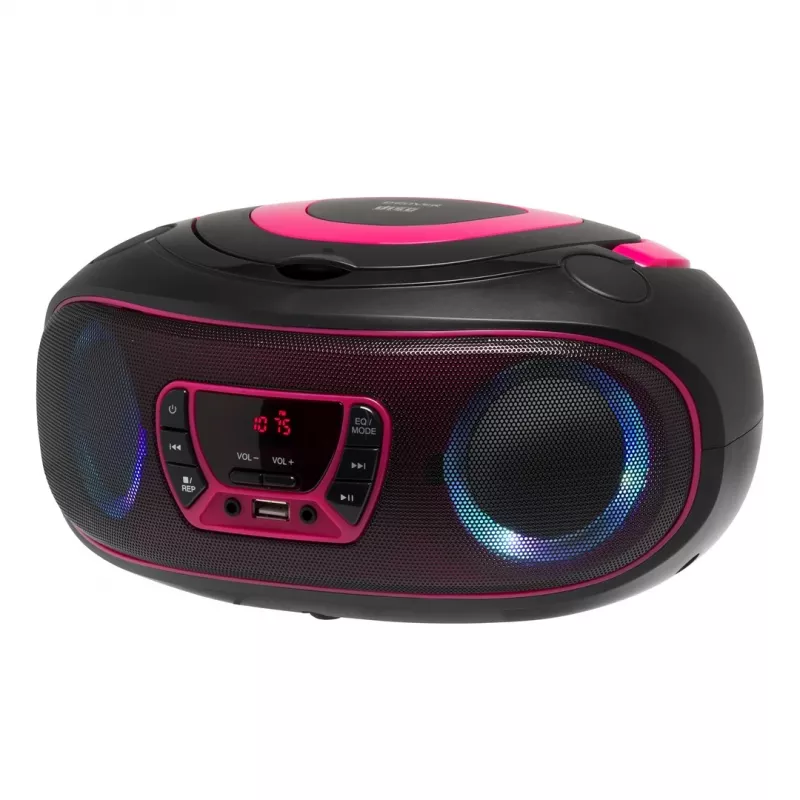 Denver TCL-212BT PINK CD-mängija Kaasaskantav CD-mängija Must, Roosa