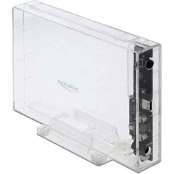 HDD/SSD-korpus DeLOCK 42623 läbipaistev 2.5/3.5 tolli